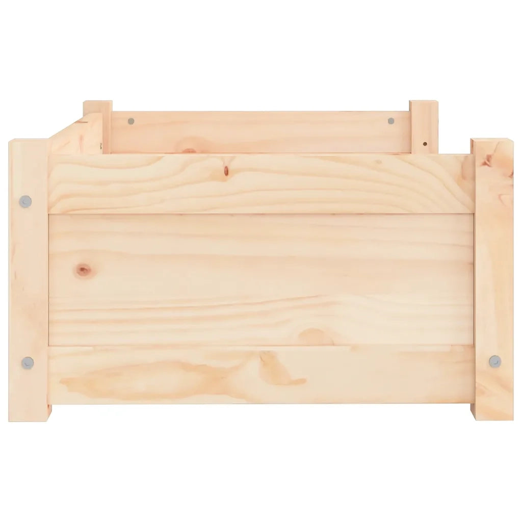 Cuccia per Cani 65,5x50,5x28 cm in Legno Massello di Pino cod mxl 40981
