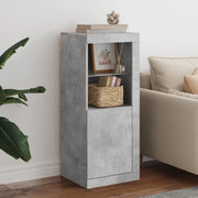 Credenza con Luci LED Grigio Cemento 41x37x100 cm 836647