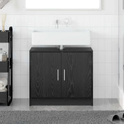 Mobile da Bagno Rovere Nero 63 x 29 x 55 cm Legno multistrato 869208