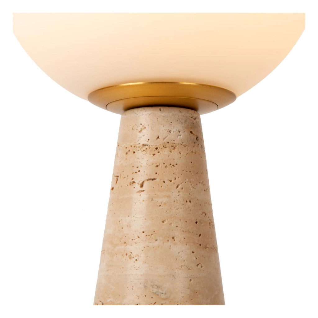Lampada da tavolo EVIN 1xE27 marmo vetro Lucide