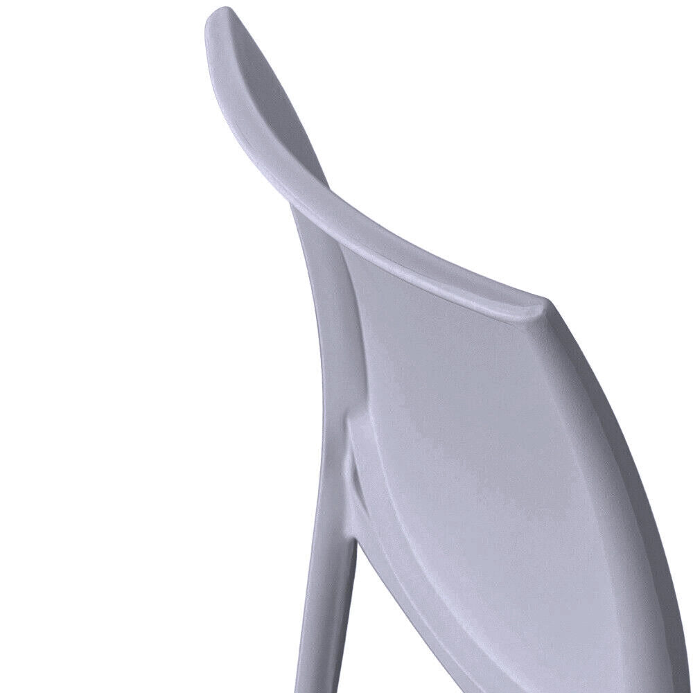 Sedia sala da pranzo set altea in plastica grigio chiaro modello confort x 6