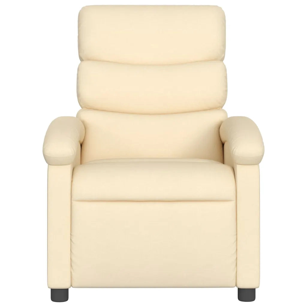Divano Sedia-Poltrona reclinabile in Tessuto Crema 143808