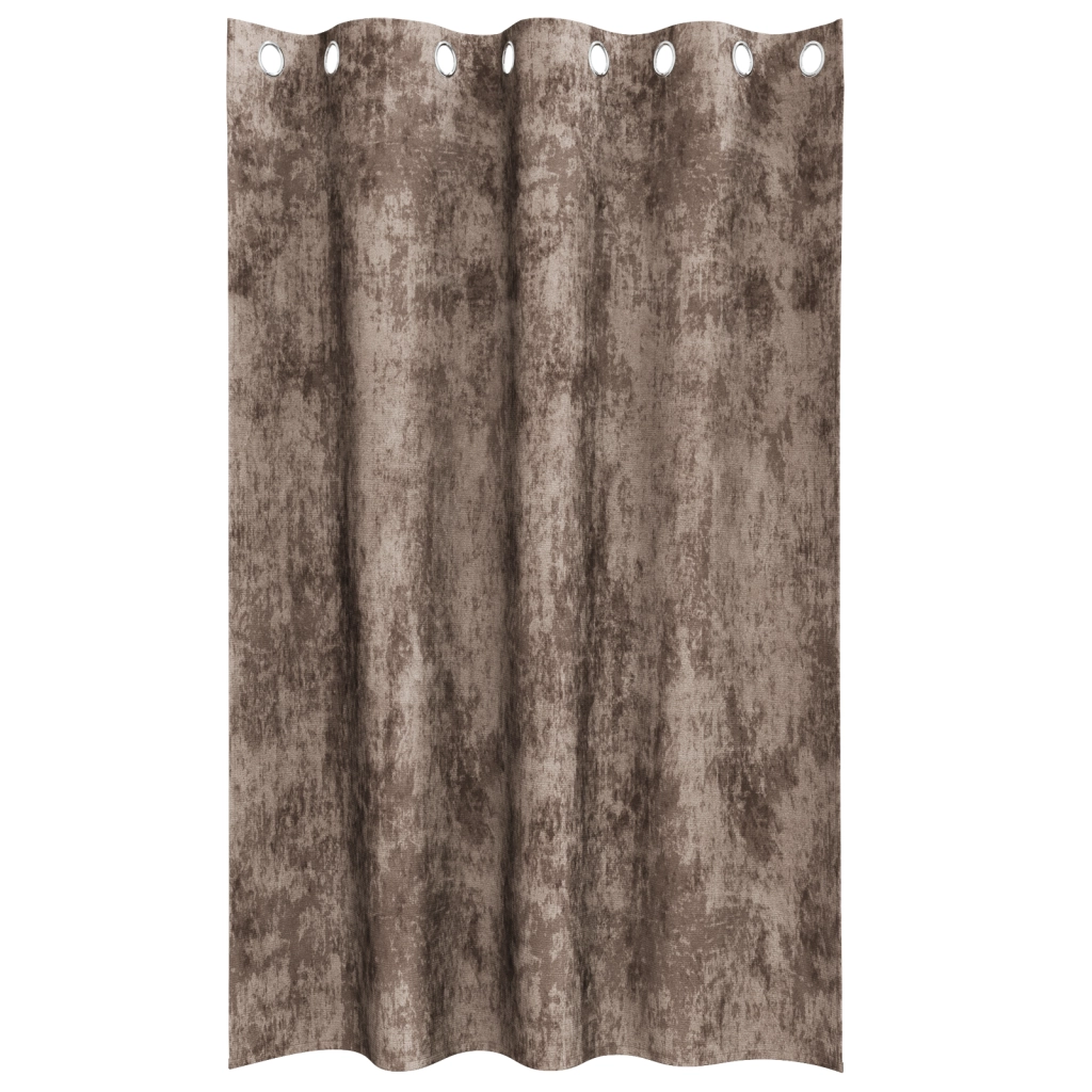 Tende a occhiello Cappuccino Poliestere 140 x 175 cm