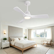 Ventilatore da soffitto 42" con LED 3CCT, motore DC reversibile, telecomando, bianco