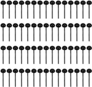 Occhiuti di sicurezza 100 pezzi - Vetro nero 3 mm - Mini occhi di gomma - Occhi di sicurezza - Materiale di riempimento per cuscini - Adatto per DIY e artigianato