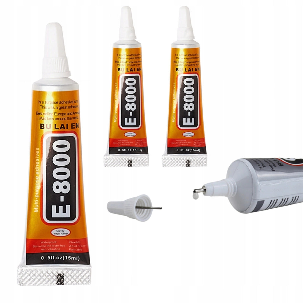 Colla Universale E-8000 110ml – Alta Precisione e Versatilità | 3x 110ml