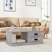 vidaXL Tavolino da Salotto Grigio Sonoma 90x50x35 cm Legno Multistrato