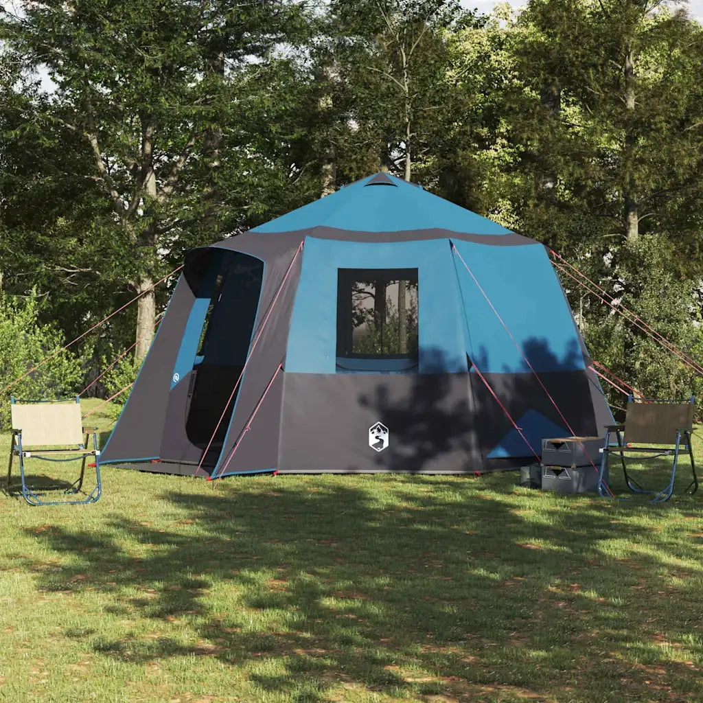 Tenda da campeggio per 12 persone con tetto Blu e Grigio