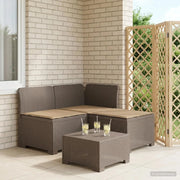 Divano da esterno-Divano da Giardino 3 posti con cuscini in look rattan PP 542803