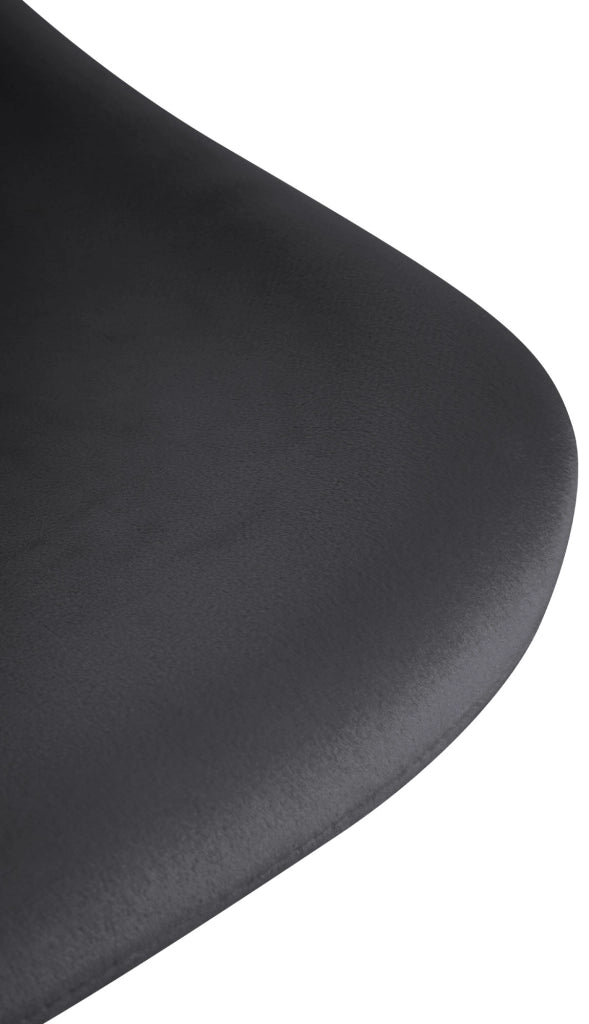 Sgabello Loft nero,Velluto