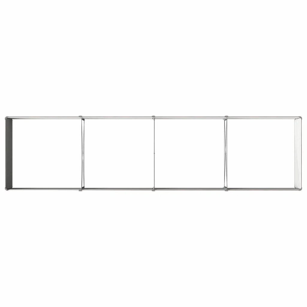 Letto rialzato da giardino Nero 320 x 80 x 55 cm 8006418