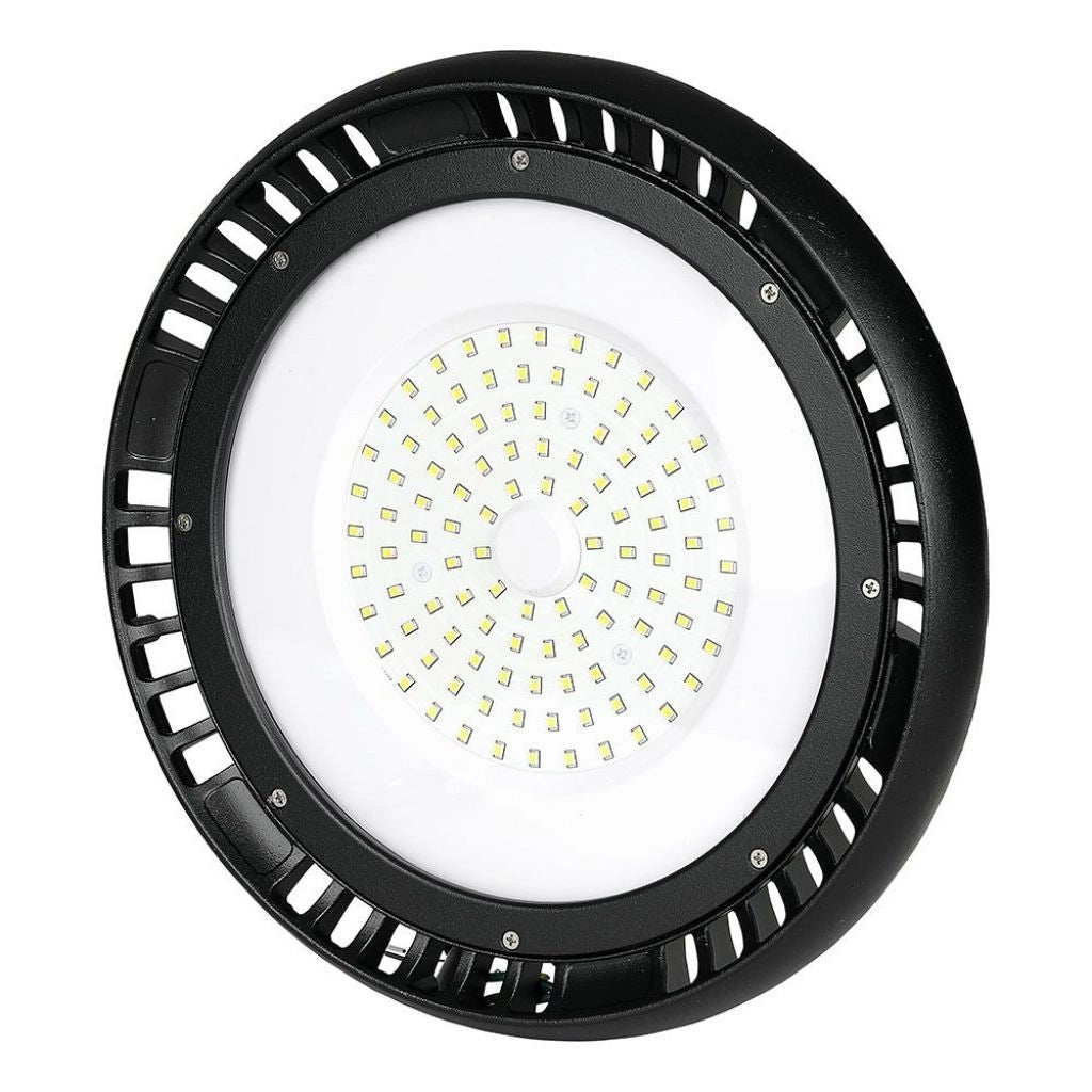 LAMPADA INDUSTRIALE LED UFO SHAPE 100W SMD 120° DIMMERABILE HIGH BAY CHIP SAMSUNG LUCE BIANCA FREDDA - V-TAC