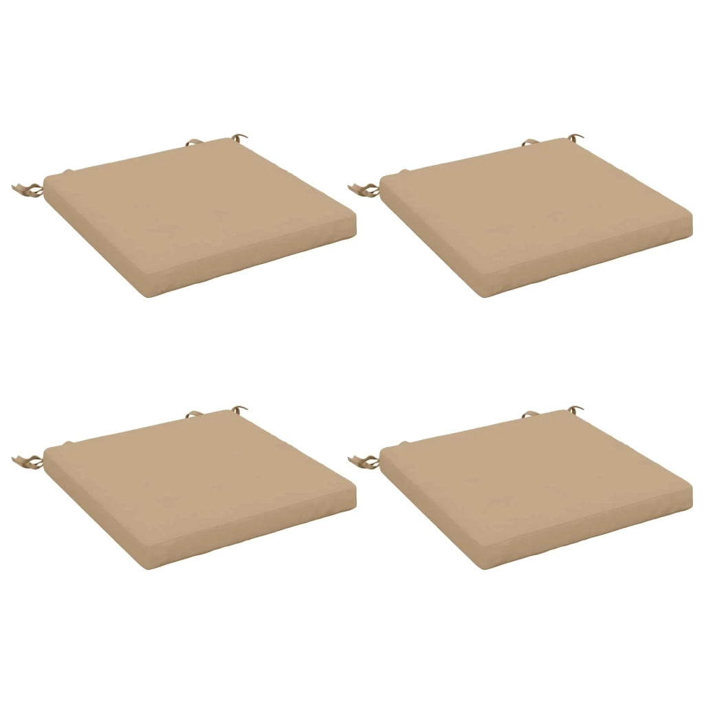 Cuscini per Sedia in 4 Pezzi SOEST 4 pz 100% Poliestere Sabbia 944357