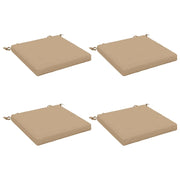 Cuscini per Sedia in 4 Pezzi SOEST 4 pz 100% Poliestere Sabbia 944357