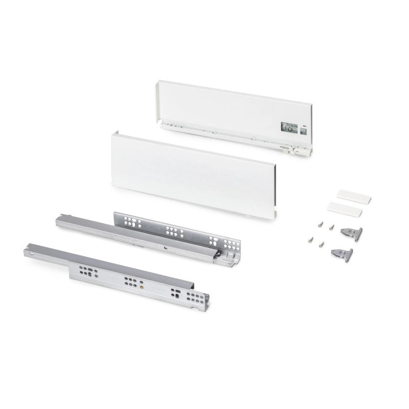 Cassetto esterno Protone 30kg, guide di estrazione totale con una chiusura soft, altezza 131mm, profondità 400mm, Acc..