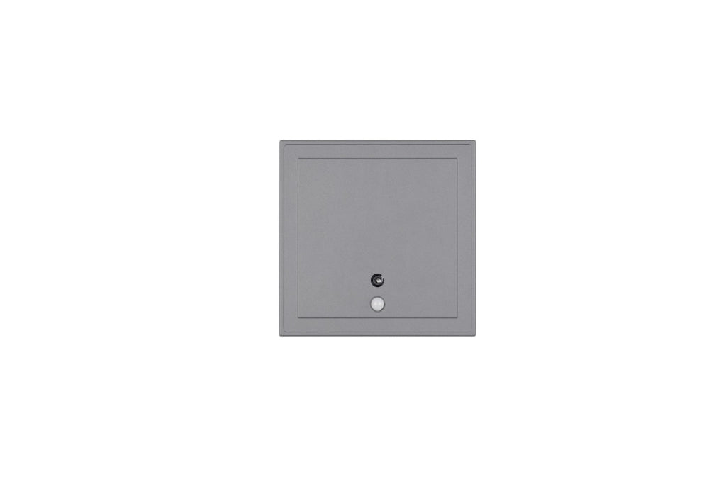 Applique esterna LED PIR IP54 quadrata FORTALEZA antracite