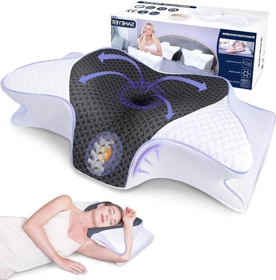 Schiene di supporto ergonomico per cuscini laterali per adulti - migliora la qualità del sonno - 60 x 35 x 10/13 cm Cuscini laterali
