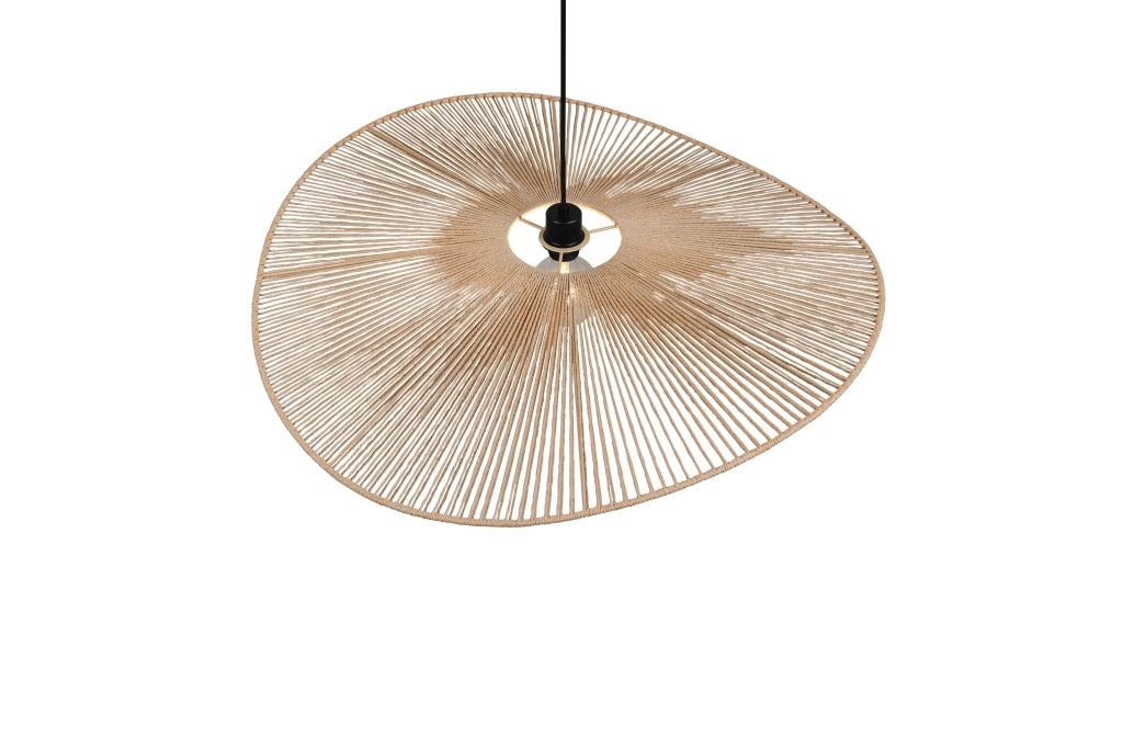 Lampada a sospensione, fibre naturali, D 78 cm, Laurine