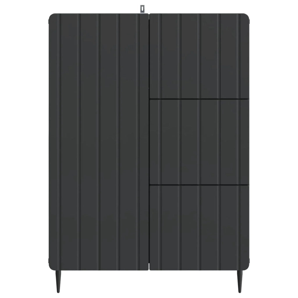Credenza Nero 66 x 34,5 x 91,5 cm Legno ingegnerizzato 894396