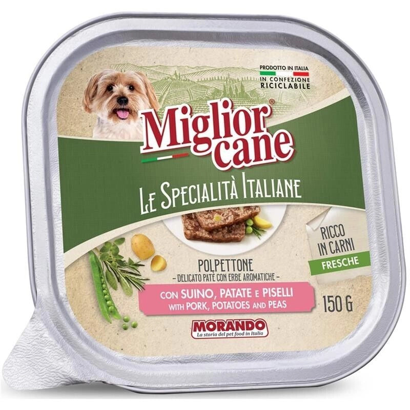 MIGLIOR CANE SPECIALITÀ PATE DA 150 GR SUINO PATATE E PISELLI