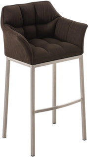 Barhocker Damaso E Stoff mit 4-FuЯ Gestell