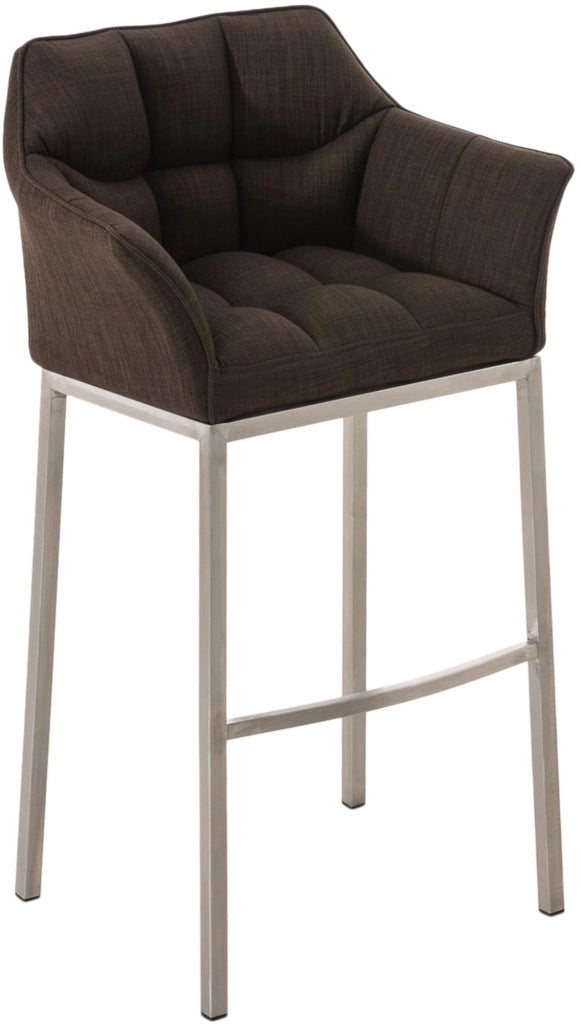 Barhocker Damaso E Stoff mit 4-FuЯ Gestell