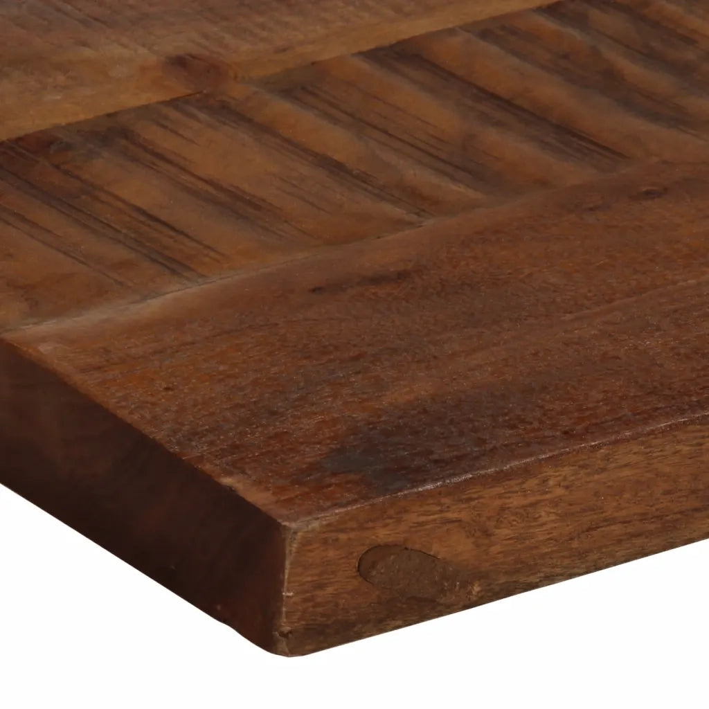 Piano Tavolo 120x30x2,5 cm Rettangolare in Massello di Recupero 371169