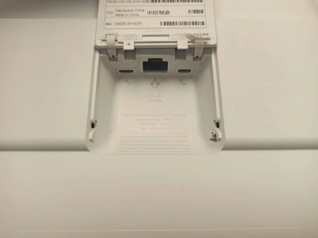 Pannello TelePresence Touch 10 TTC5-09 POE per l'utilizzo con Cisco Conferencing Systems - Usato privo di Accessori e Confezione