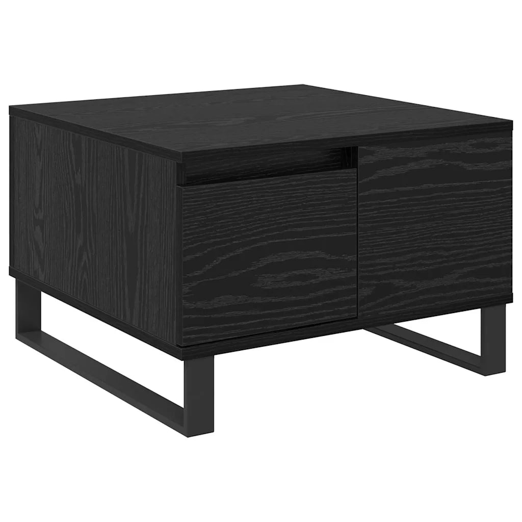 Tavolino da salotto con cassetto Rovere Nero 55 x 55 x 36,5 cm 881665