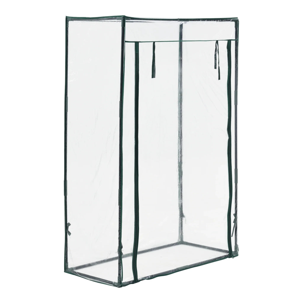 Serra per pomodori Terzigno in acciaio e PVC con porta con cerniera 100 x 50 x 150 cm 03_0008260