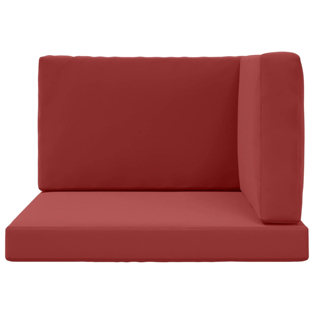 Cuscino per divano da esterno 3 pcs Rosso vino Poliestere 900872