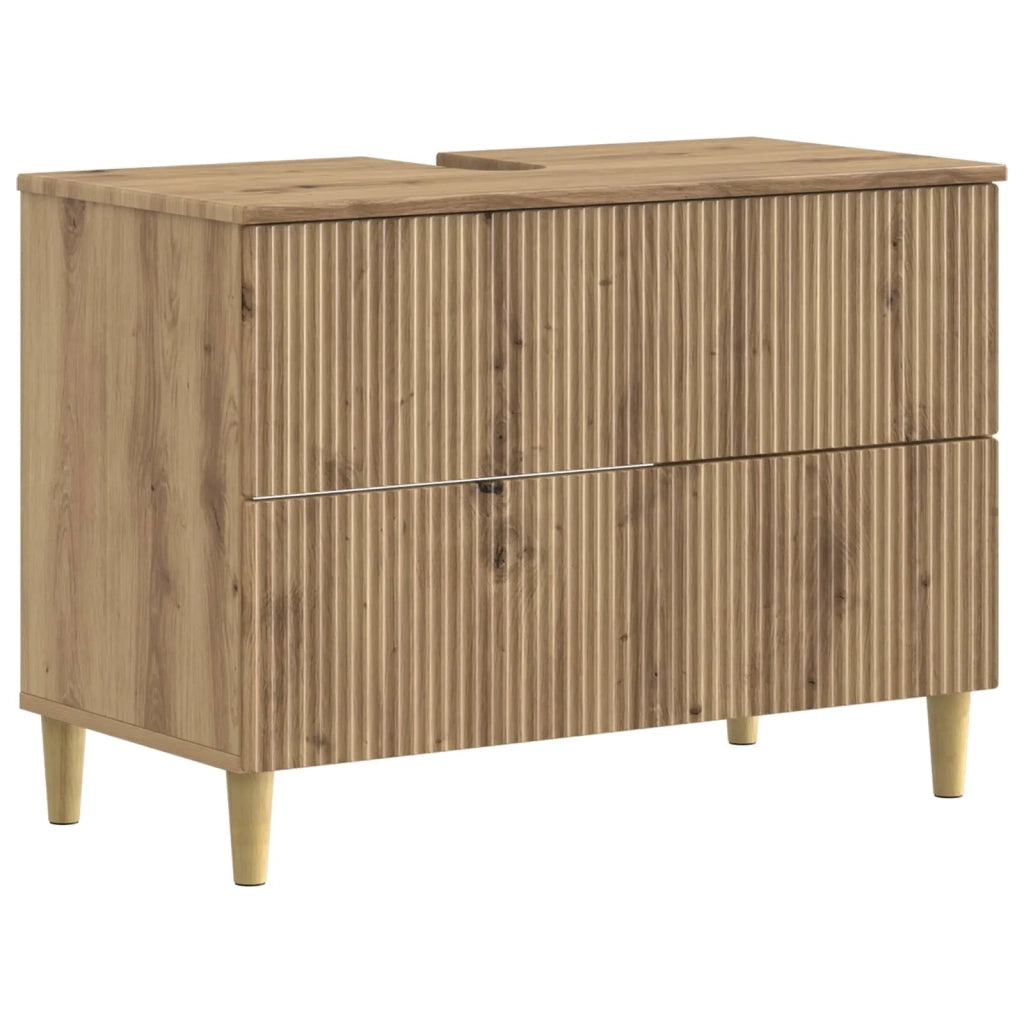 Set di Armadi da Bagno da 2 Pezzi ARNHEM Rovere Artigianale 3417530