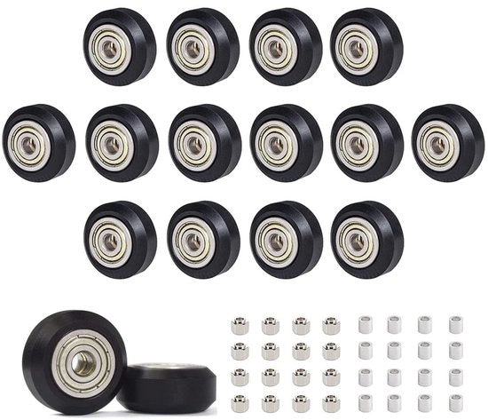 Ruote per stampante 3D - 625 pz - Alta qualità - Nero