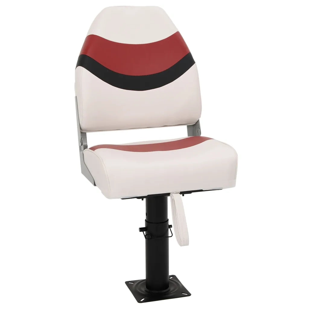 vidaXL Set Sedile da Barca Pieghevole 4 pz con Schienale Alto
