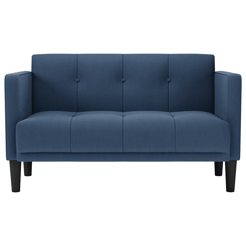 Divano | Divano da soggiorno | Sofa Divanetto Blu 111 cm in Tessuto