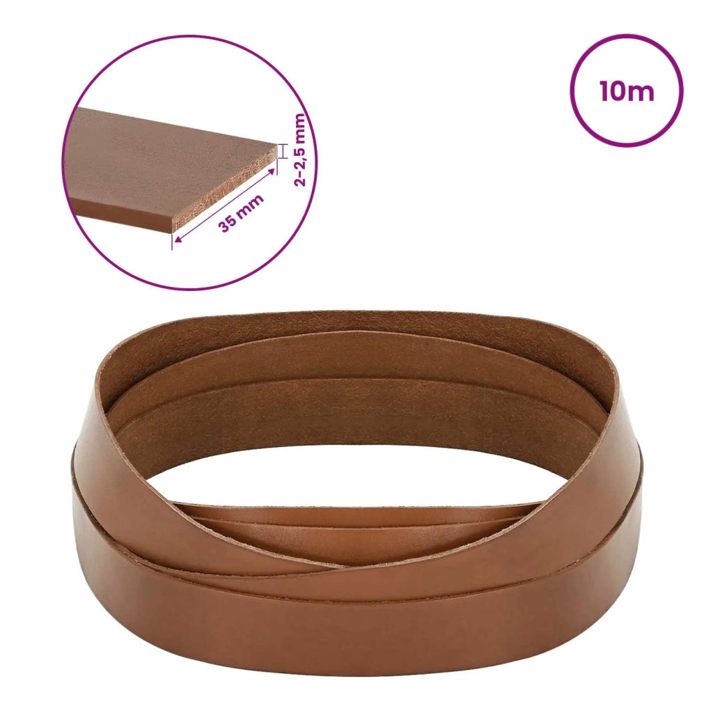 Cinturino in pelle Marrone 1000 x 3,5 cm Pelle 42034231