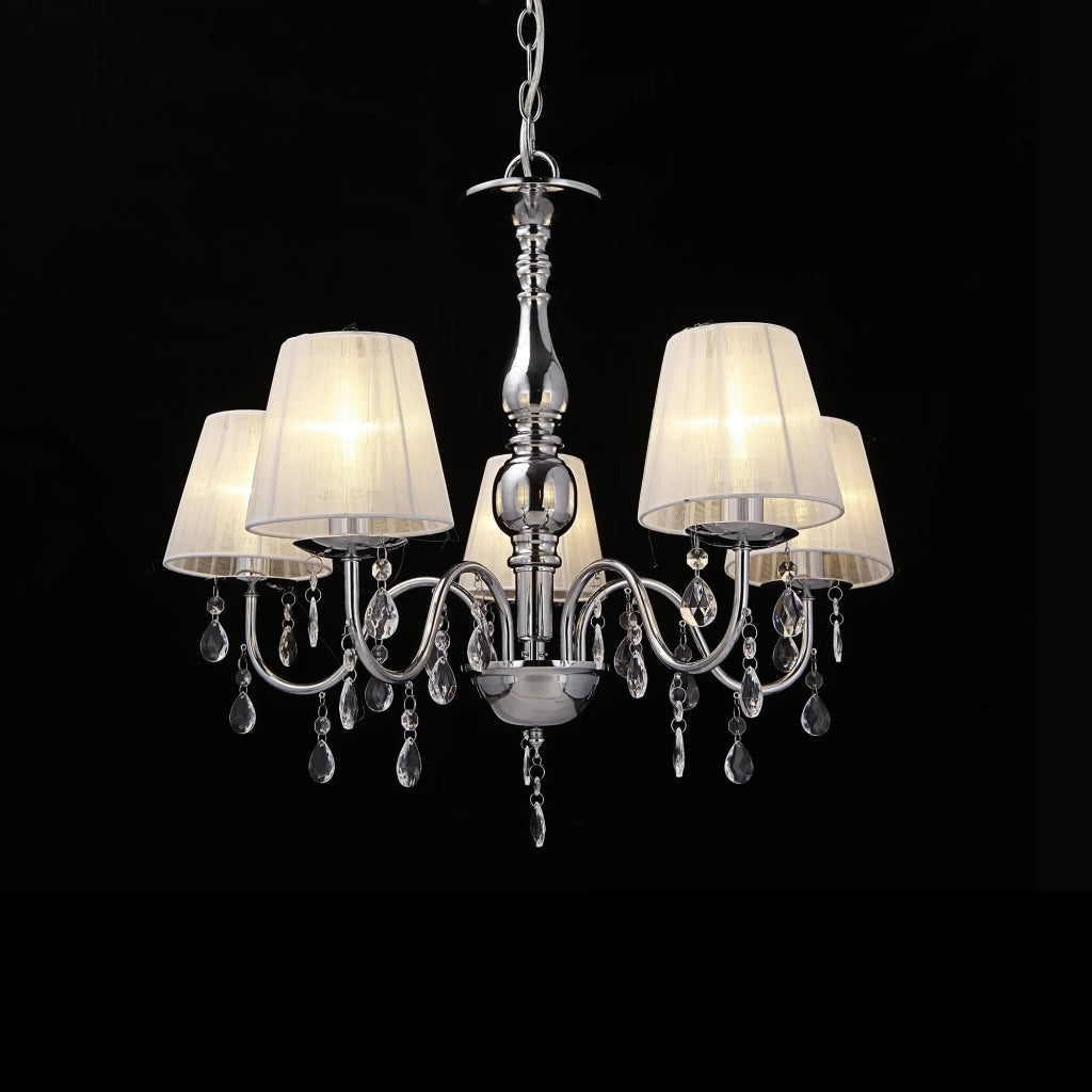 Lampada da soffitto alluminio plastica cromo bianco 45 cm 03_0002817