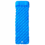 Materasso da Campeggio Gonfiabile con Cuscino-Materasso Gonfiabile 1 Persona Blu
