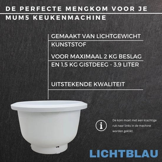 Accessorio in plastica per cucina modello MUZ5KR1, compatibile con lavastoviglie, volume 3,9 l, forma interna speciale, riserva per accessorio di cucina, modello MUM5.
