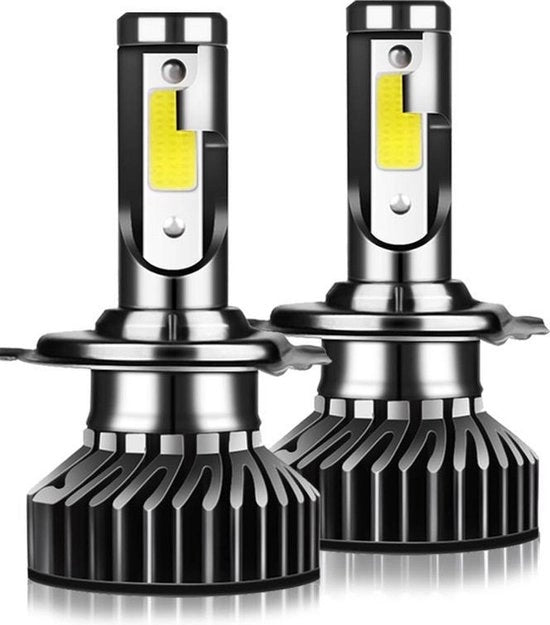 Faro di proiettore LED H4 6500K con illuminazione a led bianca regolabile - Kit di luci anteriori