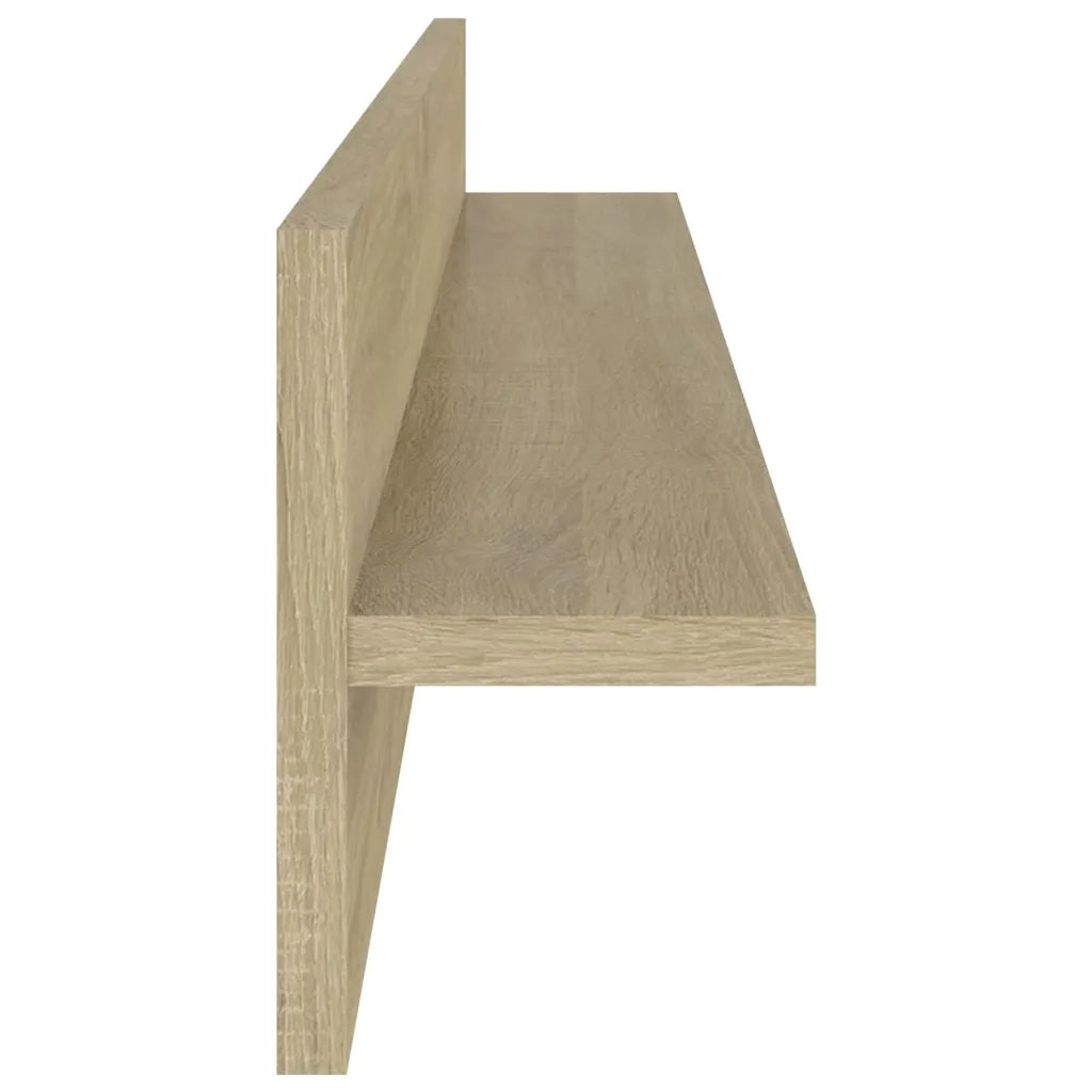Mensole a Muro 4pz Rovere Sonoma 80x11,5x18cm Legno Multistrato 807340