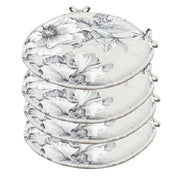 Set 4 Cuscini Sedia Rotondi Shabby Chic Cotone Lavabili Morbidi Coprisedie Tondi Stile Vintage