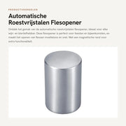 Apri automatico in acciaio inossidabile - duraturo - resistente alla corrosione - magnetico - facile da maneggiare - dimensioni 5,2 x 8,5 cm - apri bottiglia senza doppiatore