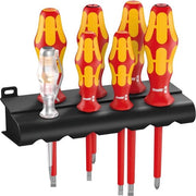 160 i/165 i/7 Rack set di chiavi a batteria Kraftform Plus Serie 100 - chiave a batteria con manometro - 7 pezzi