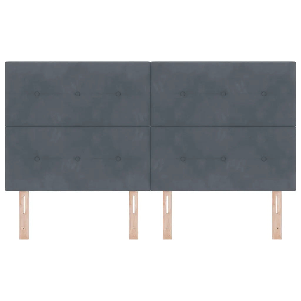 Testiera Grigio scuro 180 cm Velluto 3337855