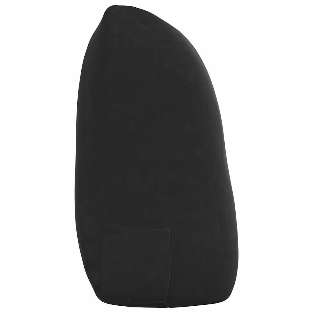 Cuscino per Schiena Nero 120 x 24 x 50 cm Velluto 42014493