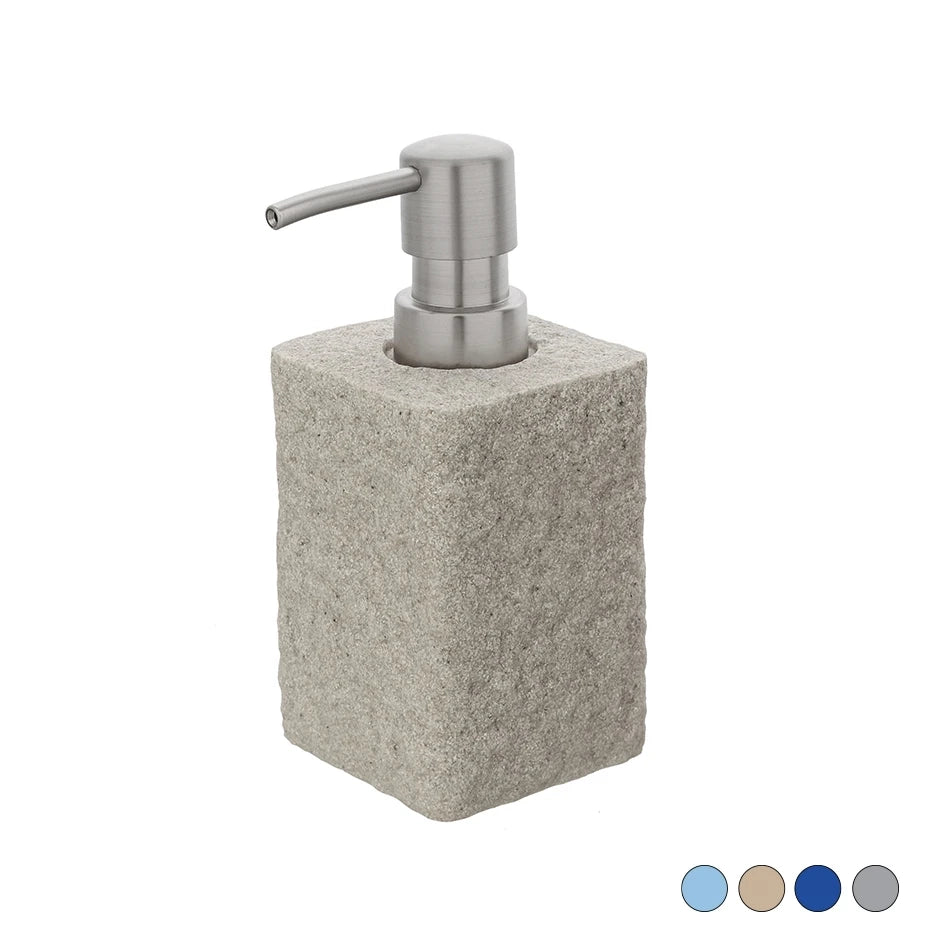 FERID Dispenser sapone Sabbia blu pastello 7x7x15 cm