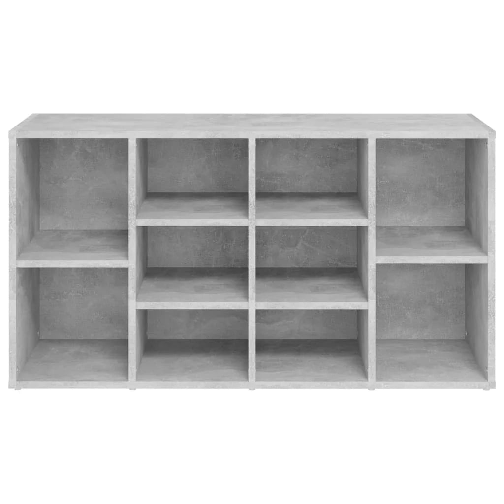 Panca portascarpe/stivali cassettiera scaffale mobiletto portaoggetti per ingresso 103 x 30 x 54,5 cm legno ingegnerizzato grigio 02_0022970