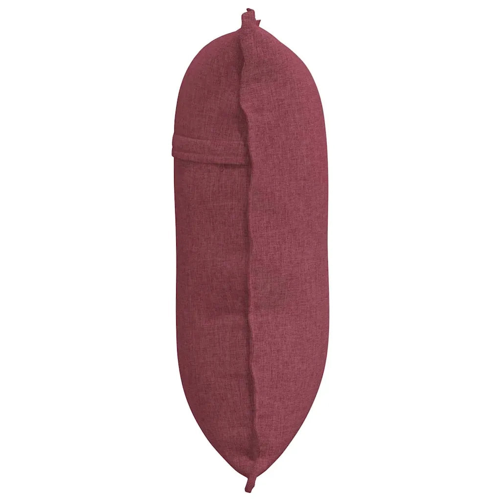 Cuscino per Schiena Rosso Vino 60 x 19 x 50 cm Tessuto