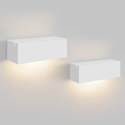 ZMH Applique G9 Lampada in gesso bianco per camera da letto corridoio scale